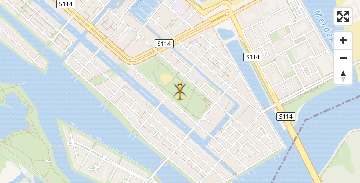 Vluchtroute Traumahelikopter Amsterdam - Amsterdam, 04 april 2026, 07:55