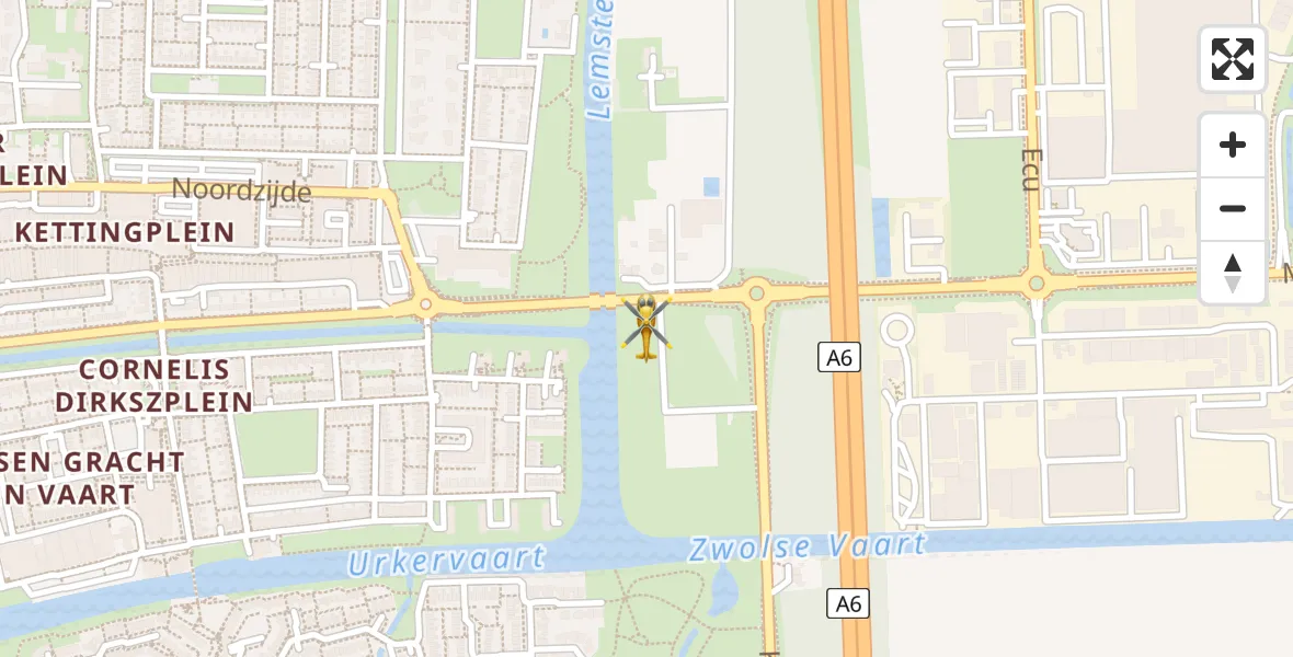 Vluchtroute Traumahelikopter Emmeloord - Emmeloord, 04 april 2026, 12:47