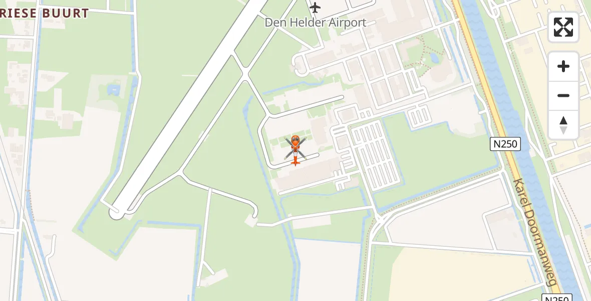 Vluchtroute Kustwachthelikopter Militair vliegveld De Kooy / Den Helder Airport - Militair vliegveld De Kooy / Den Helder Airport, 04 april 2026, 13:15