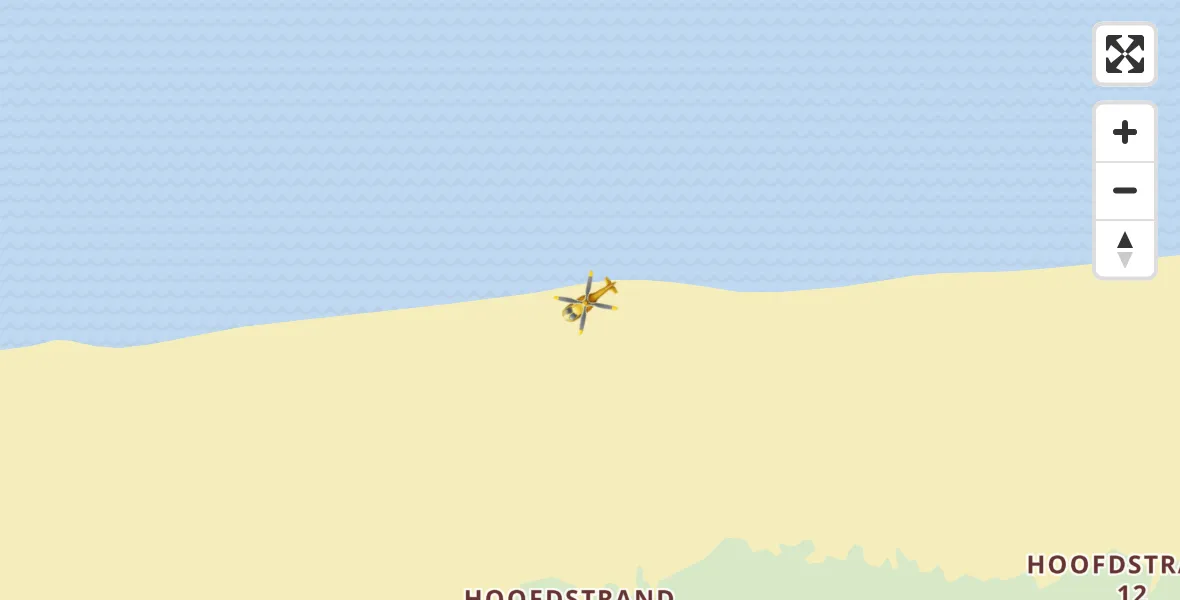 Vluchtroute Ambulancehelikopter Noordzee - Noordzee, 04 april 2026, 14:27