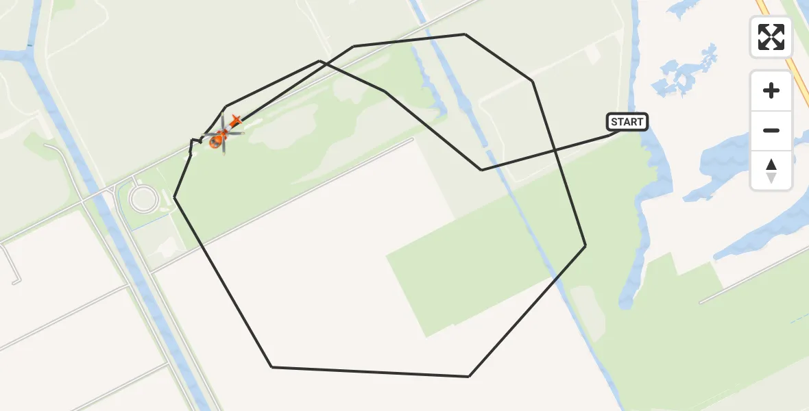 Vluchtroute Kustwachthelikopter Wieringerwerf - Wieringerwerf, 04 april 2026, 15:50