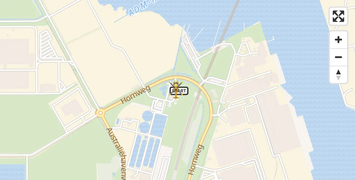 Vluchtroute Traumahelikopter Amsterdam Heliport - Amsterdam Heliport, 04 april 2026, 17:11