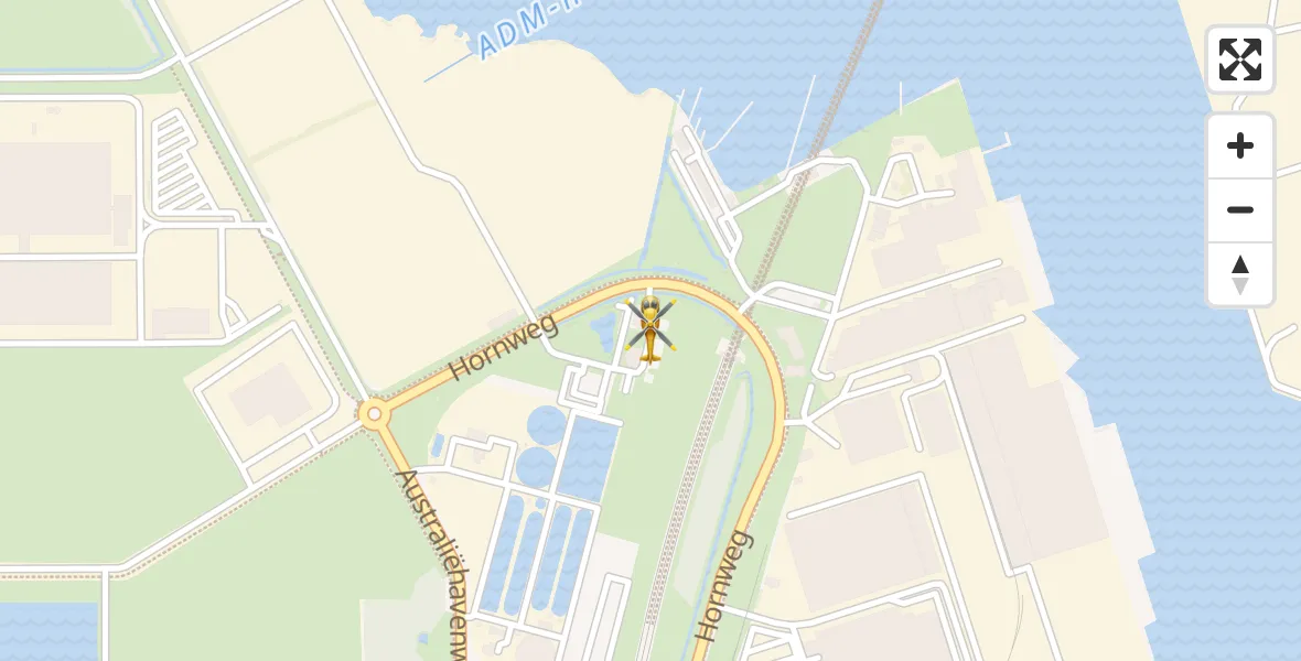 Vluchtroute Traumahelikopter Amsterdam Heliport - Amsterdam Heliport, 04 april 2026, 17:12