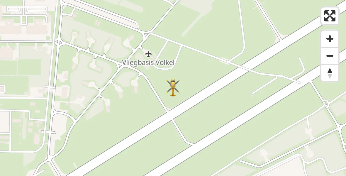 Vluchtroute Traumahelikopter Vliegbasis Volkel - Vliegbasis Volkel, 04 april 2026, 17:29