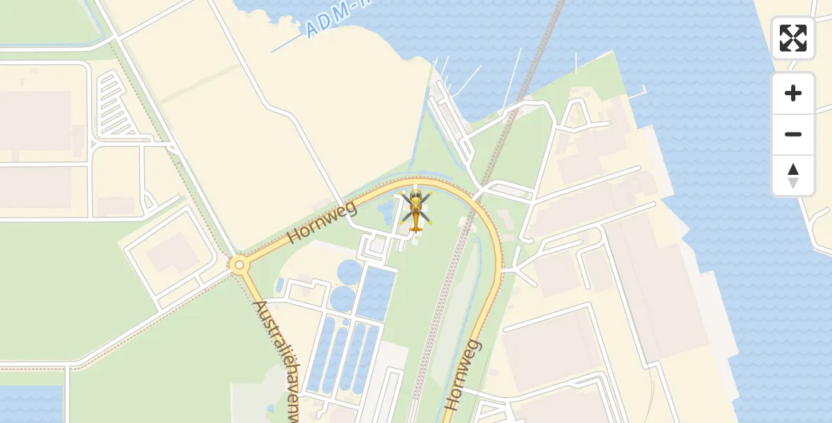 Vluchtroute Traumahelikopter Amsterdam Heliport - Amsterdam Heliport, 04 april 2026, 17:12
