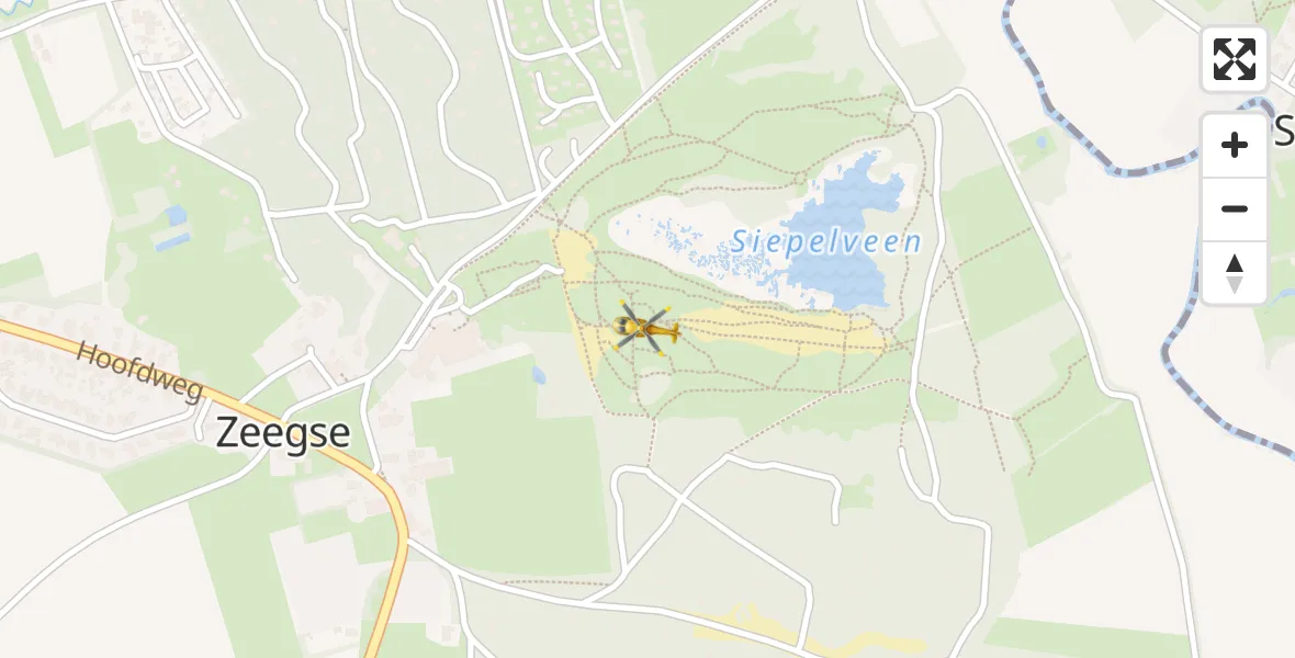 Vluchtroute Traumahelikopter Zeegse - Zeegse, 04 april 2026, 17:46