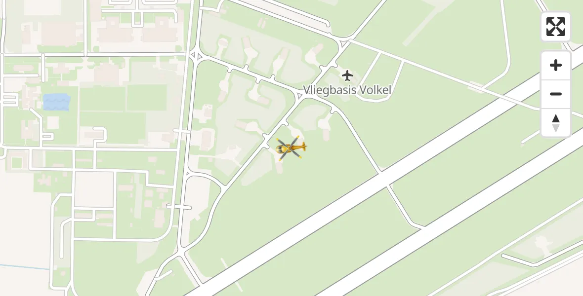 Vluchtroute Traumahelikopter Vliegbasis Volkel - Vliegbasis Volkel, 04 april 2026, 23:37