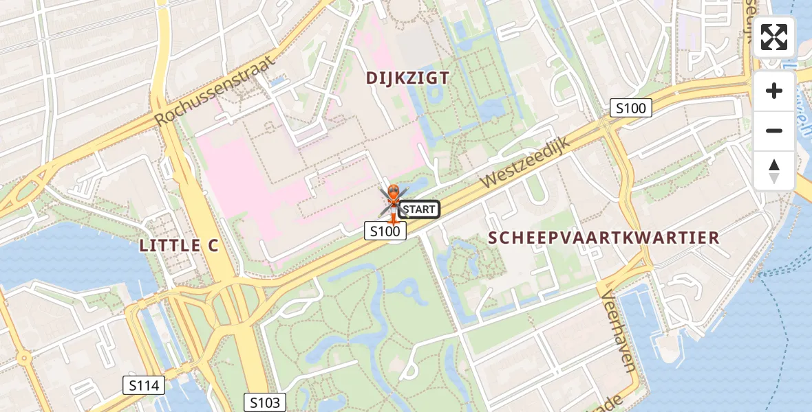 Vluchtroute Kustwachthelikopter van Leids Universitair Medisch Centrum (LUMC) naar Leids Universitair Medisch Centrum (LUMC)