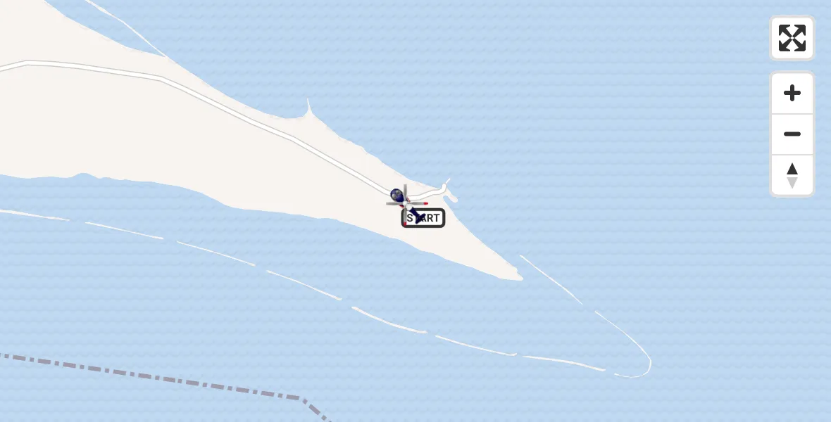 Vluchtroute Politiehelikopter van Hompelvoet naar Hompelvoet