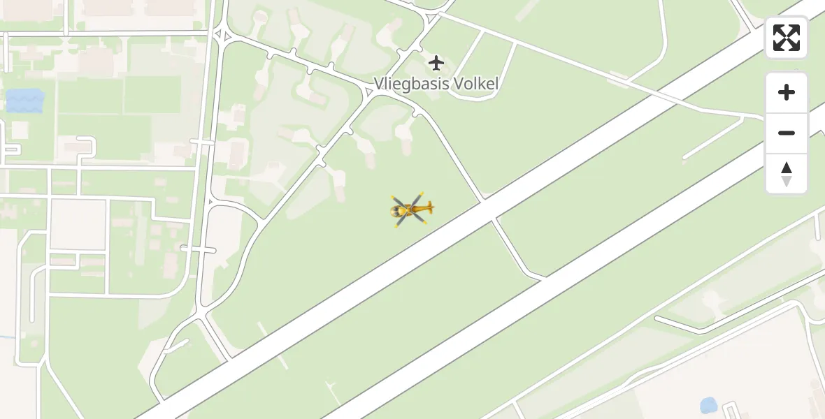 Vluchtroute Traumahelikopter Vliegbasis Volkel - Vliegbasis Volkel, 06 april 2026, 06:17