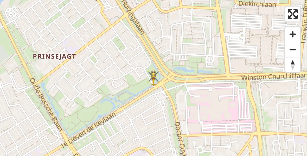 Vluchtroute Traumahelikopter van Eindhoven naar Eindhoven