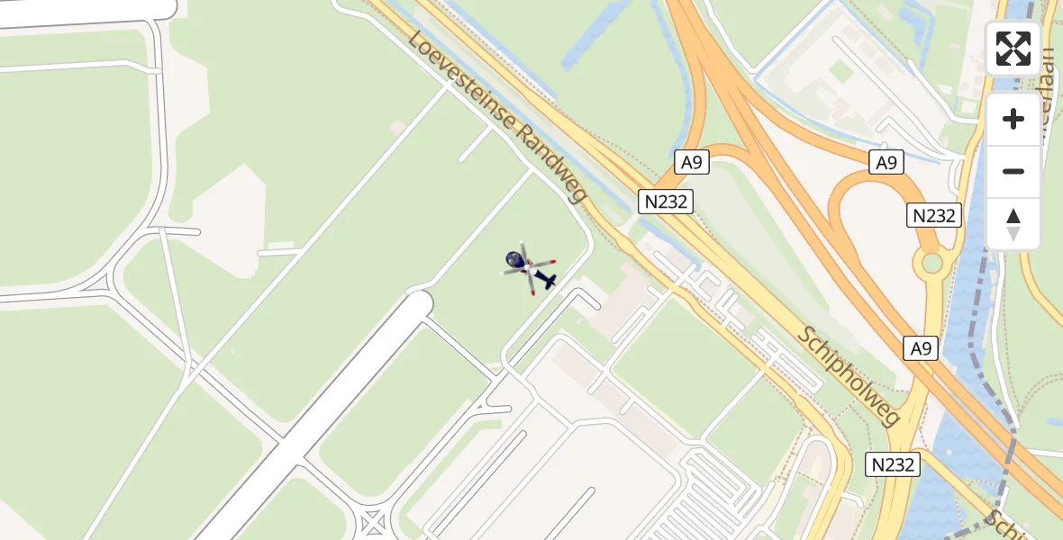 Vluchtroute Politiehelikopter Amsterdam Vliegveld Schiphol - Amsterdam Vliegveld Schiphol, 09 april 2026, 20:18