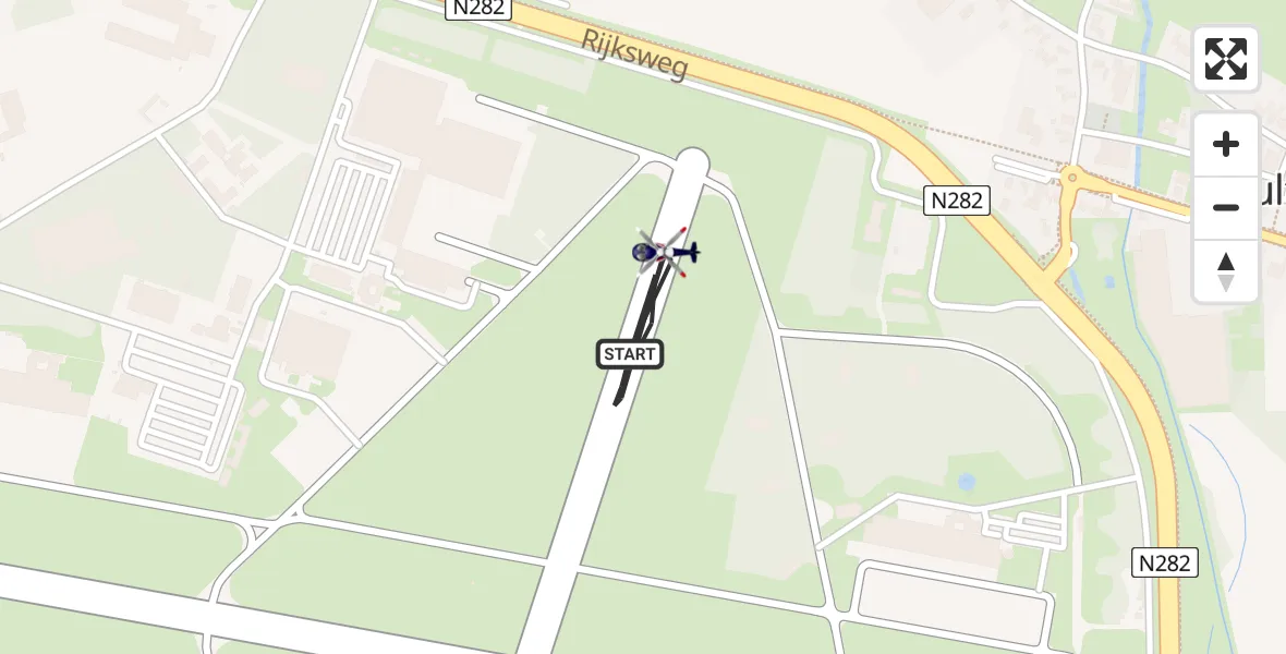 Vluchtroute Politiehelikopter van Vliegbasis Gilze Rijen naar Vliegbasis Gilze Rijen