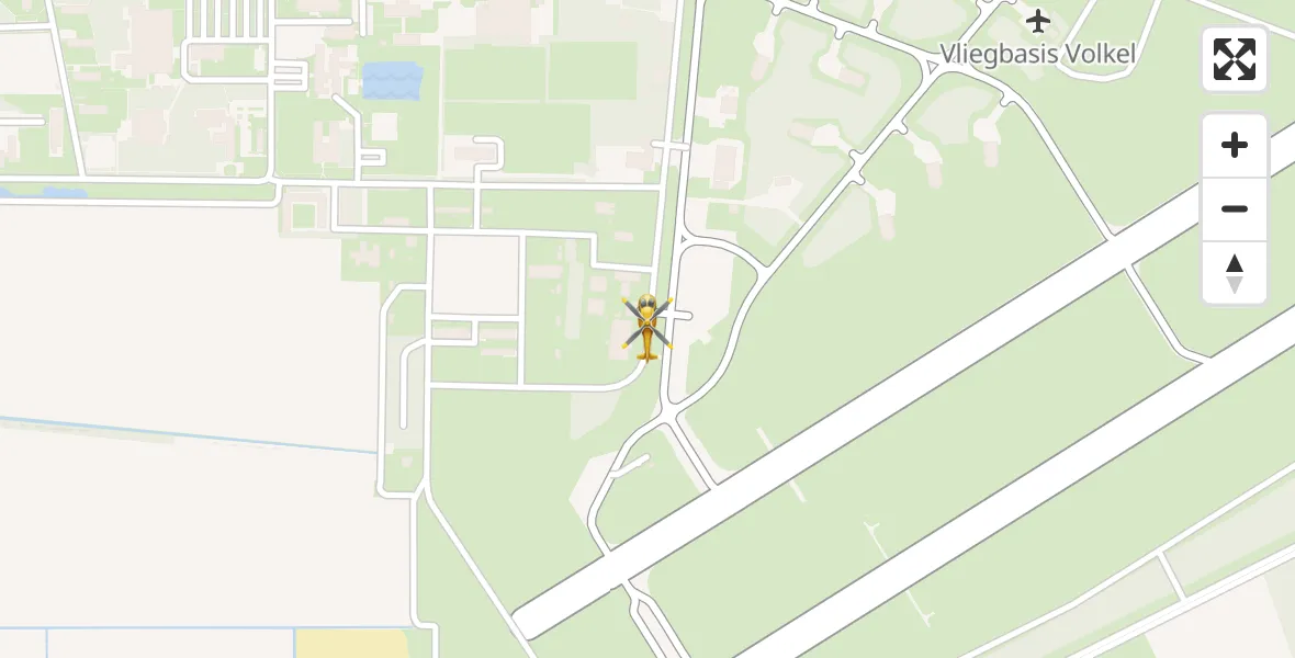 Vluchtroute Traumahelikopter Vliegbasis Volkel - Vliegbasis Volkel, 11 april 2026, 07:54
