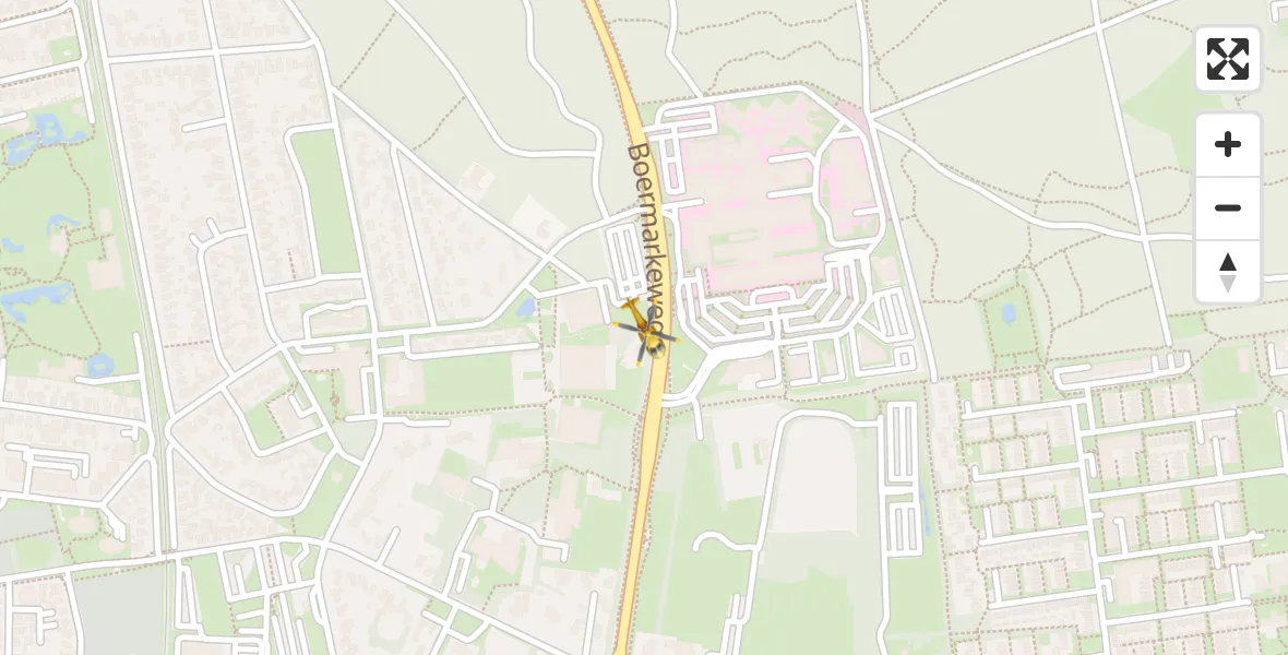 Vluchtroute Traumahelikopter van Scheper Ziekenhuis Helipad naar Scheper Ziekenhuis Helipad