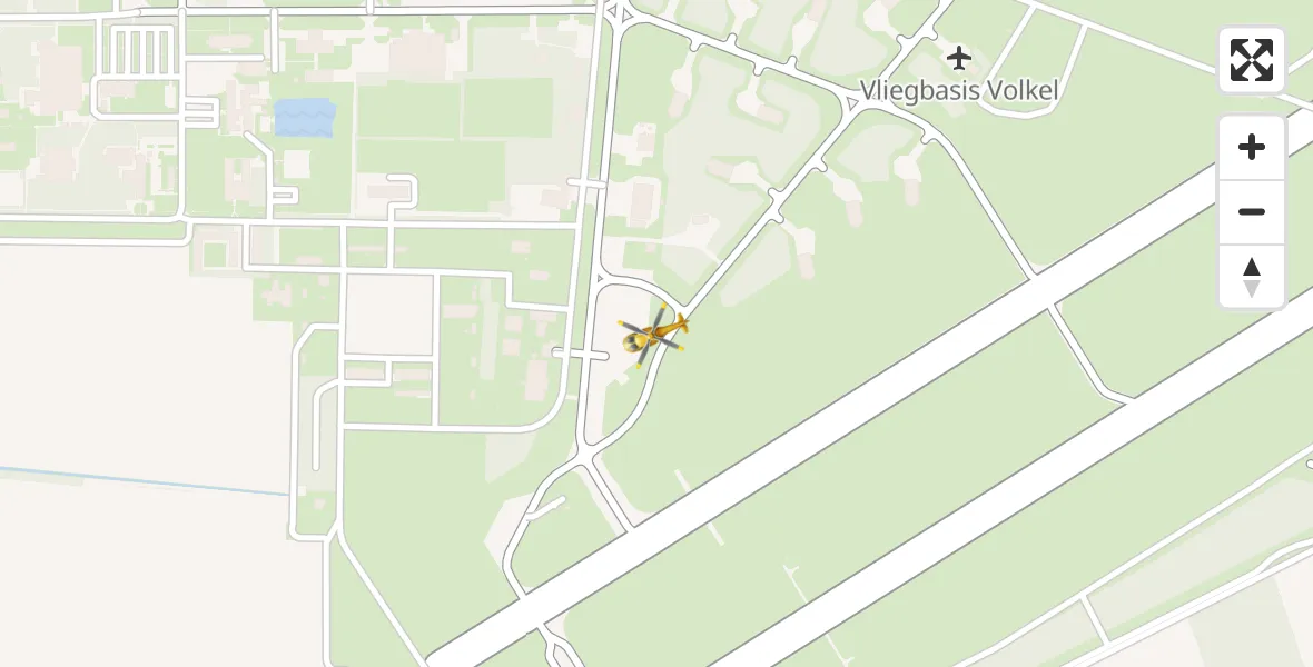 Vluchtroute Traumahelikopter Vliegbasis Volkel - Vliegbasis Volkel, 13 april 2026, 08:02