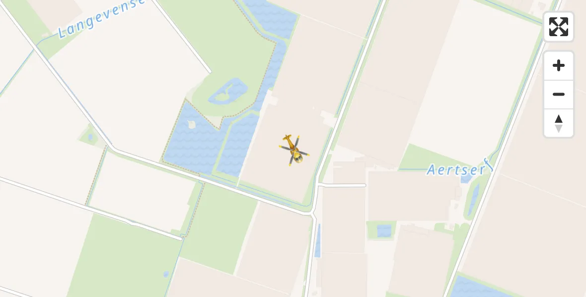 Vluchtroute Traumahelikopter van Horst naar Horst