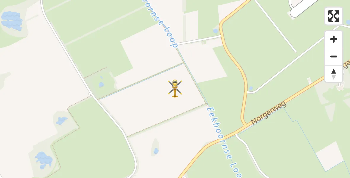 Vluchtroute Traumahelikopter Groningen Airport Eelde - Groningen Airport Eelde, 17 april 2026, 05:14
