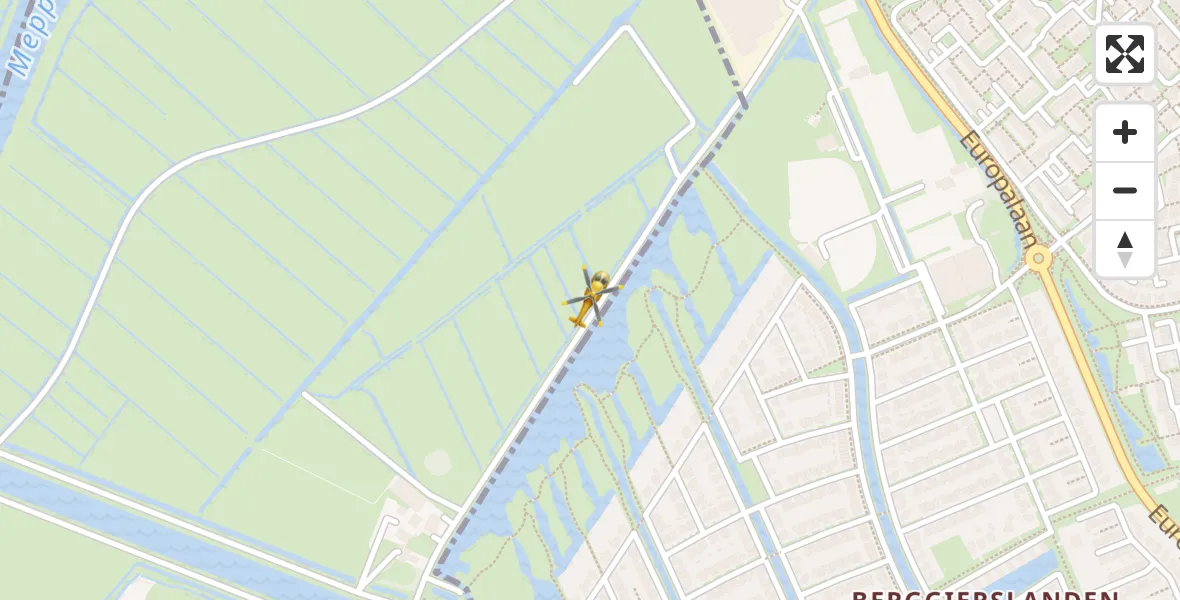 Vluchtroute Traumahelikopter van Staphorst naar Staphorst