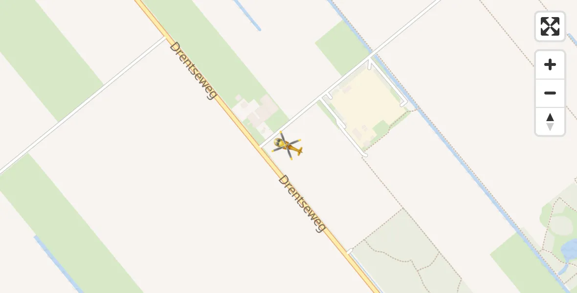 Vluchtroute Traumahelikopter De Krim - De Krim, 18 april 2026, 09:15