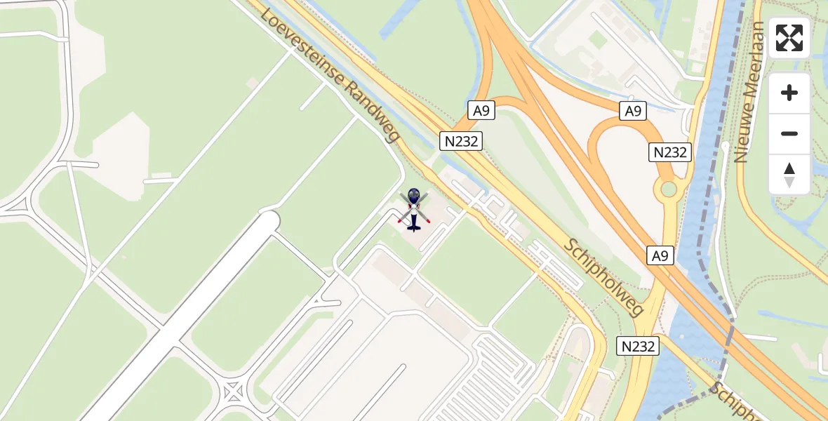 Vluchtroute Politiehelikopter Amsterdam Vliegveld Schiphol - Amsterdam Vliegveld Schiphol, 19 april 2026, 06:17
