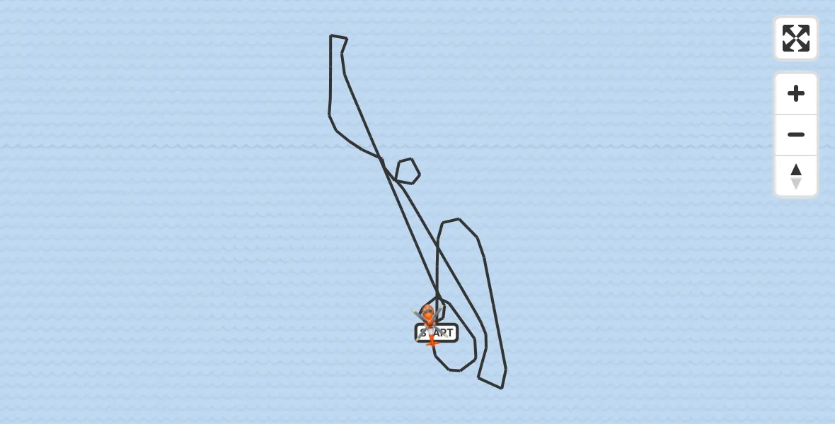 Vluchtroute Kustwachthelikopter van Noordzee naar Noordzee