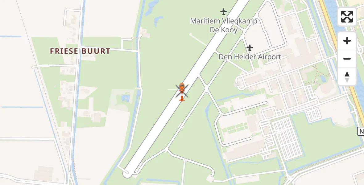 Vluchtroute Kustwachthelikopter Militair vliegveld De Kooy / Den Helder Airport - Militair vliegveld De Kooy / Den Helder Airport, 19 april 2026, 14:42