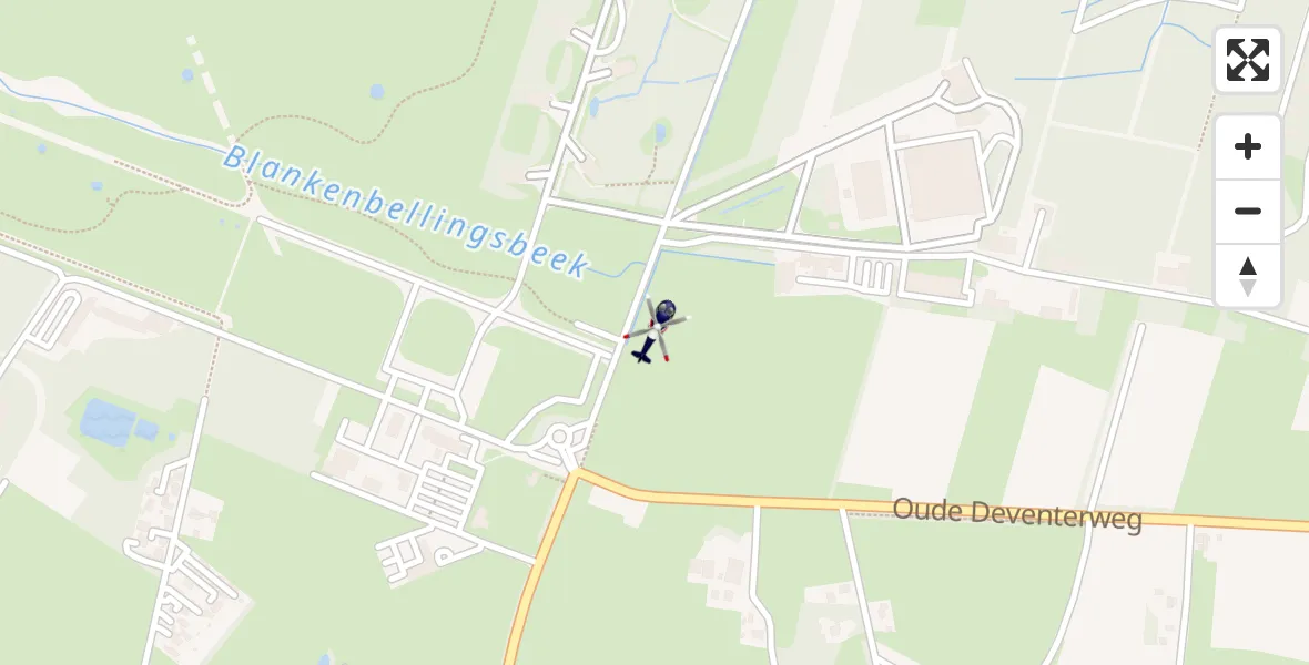 Vluchtroute Politiehelikopter van Enschede naar Enschede