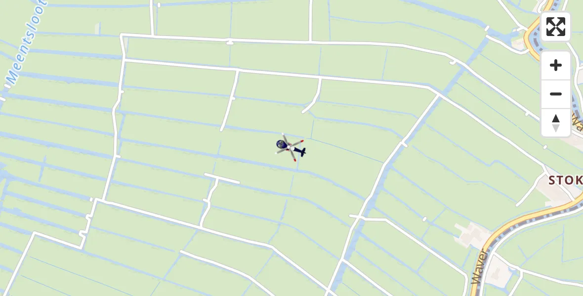 Vluchtroute Politiehelikopter van Ouderkerk aan de Amstel naar Ouderkerk aan de Amstel