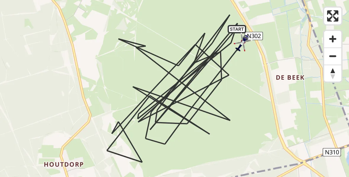 Vluchtroute Politiehelikopter Ermelo - Ermelo, 28 april 2026, 09:31