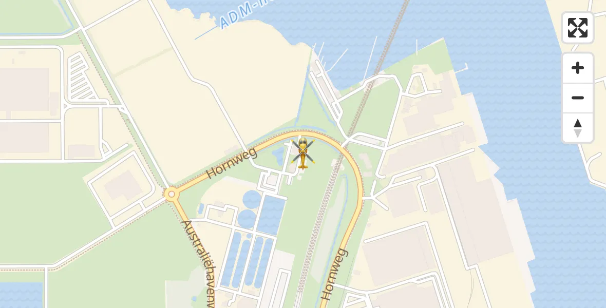 Vluchtroute Traumahelikopter Amsterdam Heliport - Amsterdam Heliport, 30 april 2026, 08:23