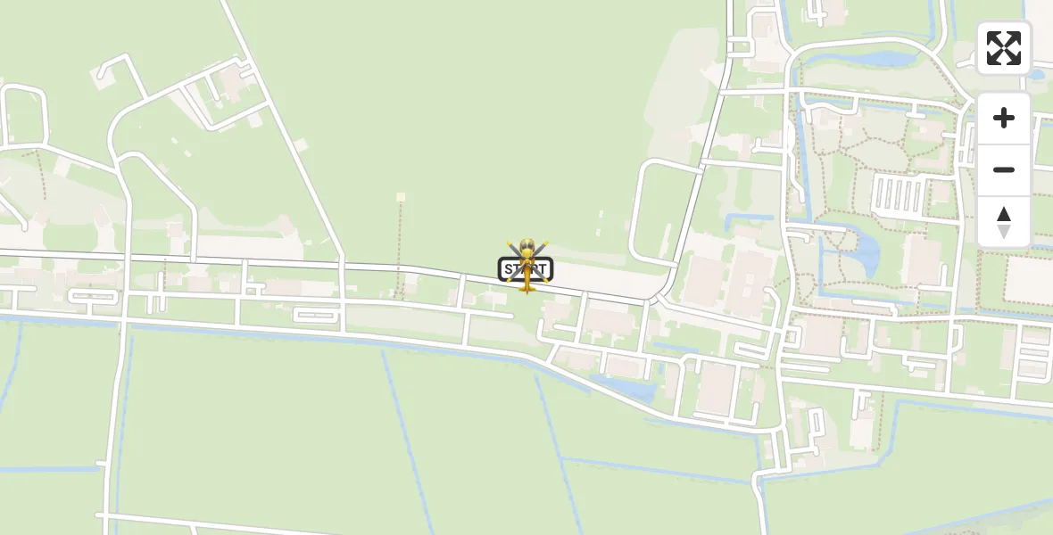 Vluchtroute Ambulancehelikopter Vliegbasis Leeuwarden - Vliegbasis Leeuwarden, 08 mei 2026, 13:18