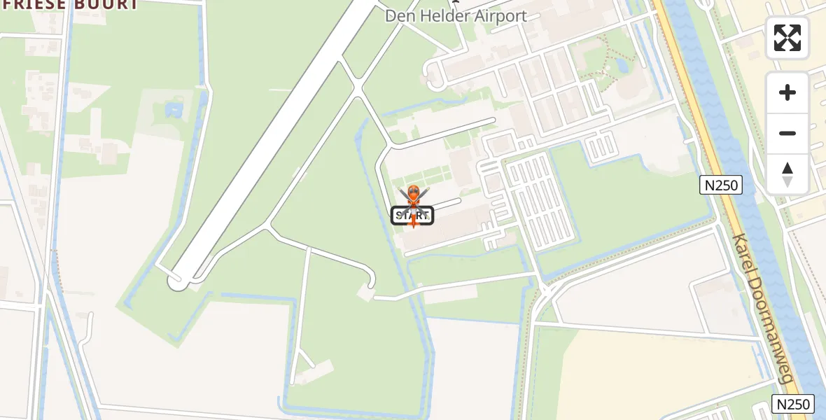 Vluchtroute Kustwachthelikopter Militair vliegveld De Kooy / Den Helder Airport - Militair vliegveld De Kooy / Den Helder Airport, 11 mei 2026, 18:38