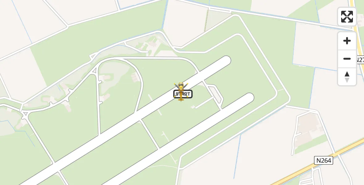 Vluchtroute Traumahelikopter Vliegbasis Volkel - Vliegbasis Volkel, 12 mei 2026, 14:22