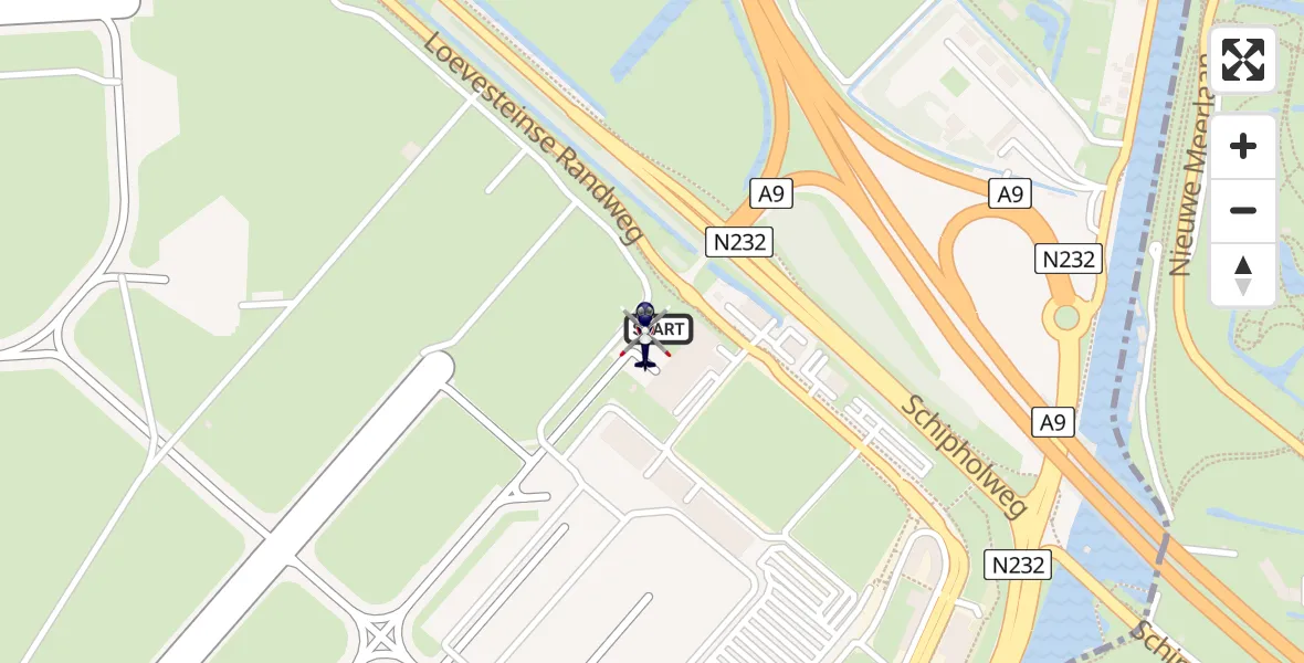 Vluchtroute Politiehelikopter Amsterdam Vliegveld Schiphol - Amsterdam Vliegveld Schiphol, 13 mei 2026, 13:26