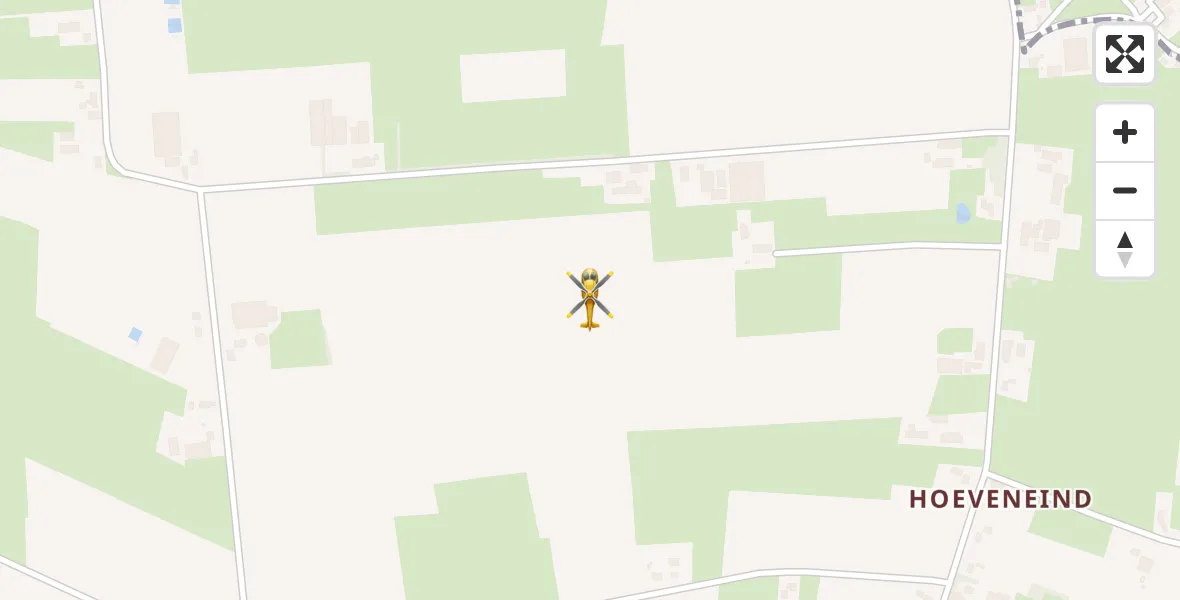 Vluchtroute Traumahelikopter Teteringen - Teteringen, 16 mei 2026, 21:25