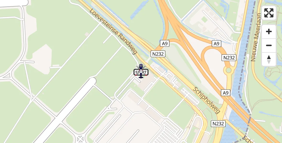 Vluchtroute Politiehelikopter Amsterdam Vliegveld Schiphol - Amsterdam Vliegveld Schiphol, 18 mei 2026, 13:37
