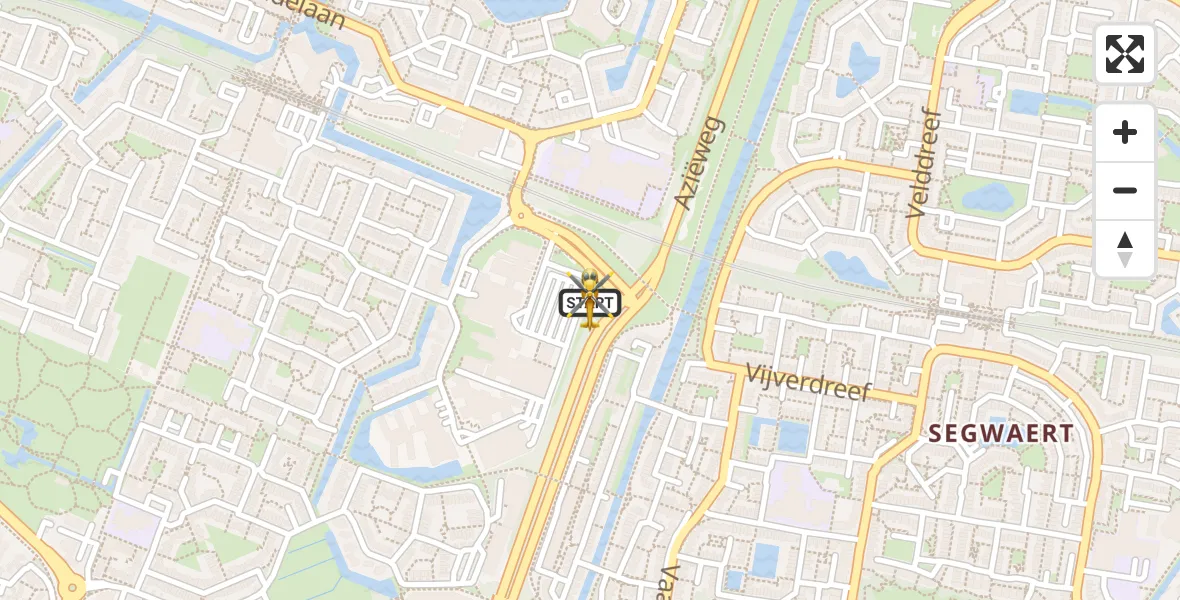 Vluchtroute Traumahelikopter Zoetermeer - Zoetermeer, 18 mei 2026, 18:34