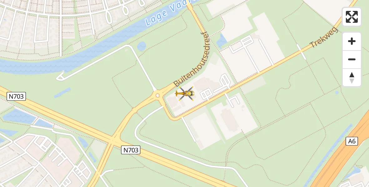 Vluchtroute Traumahelikopter Almere - Almere, 19 mei 2026, 12:16