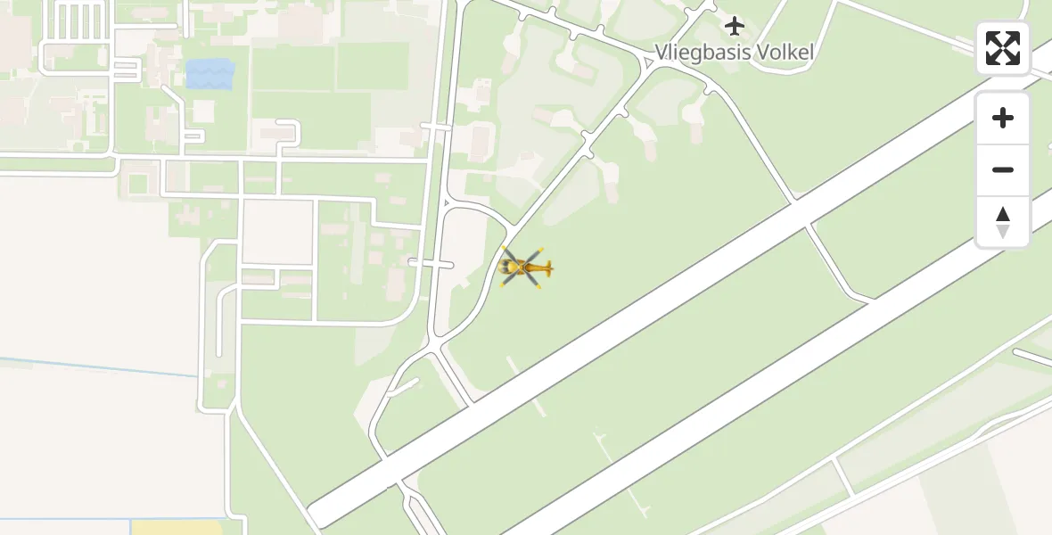 Vluchtroute Traumahelikopter Vliegbasis Volkel - Vliegbasis Volkel, 19 mei 2026, 19:04