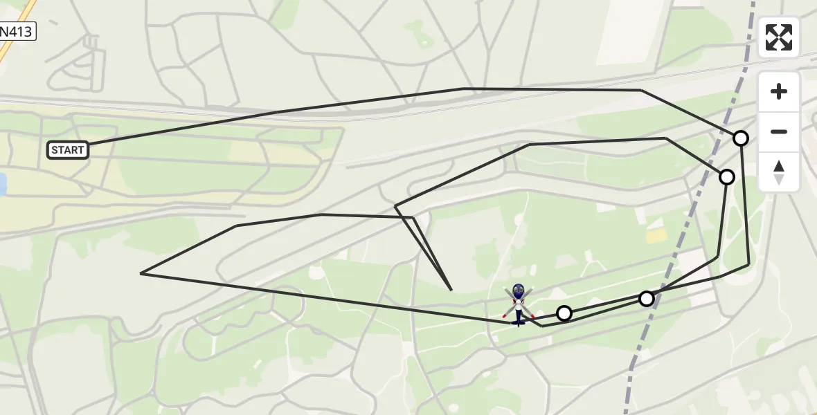 Vluchtroute Politiehelikopter Soest - Soest, 21 mei 2026, 13:40