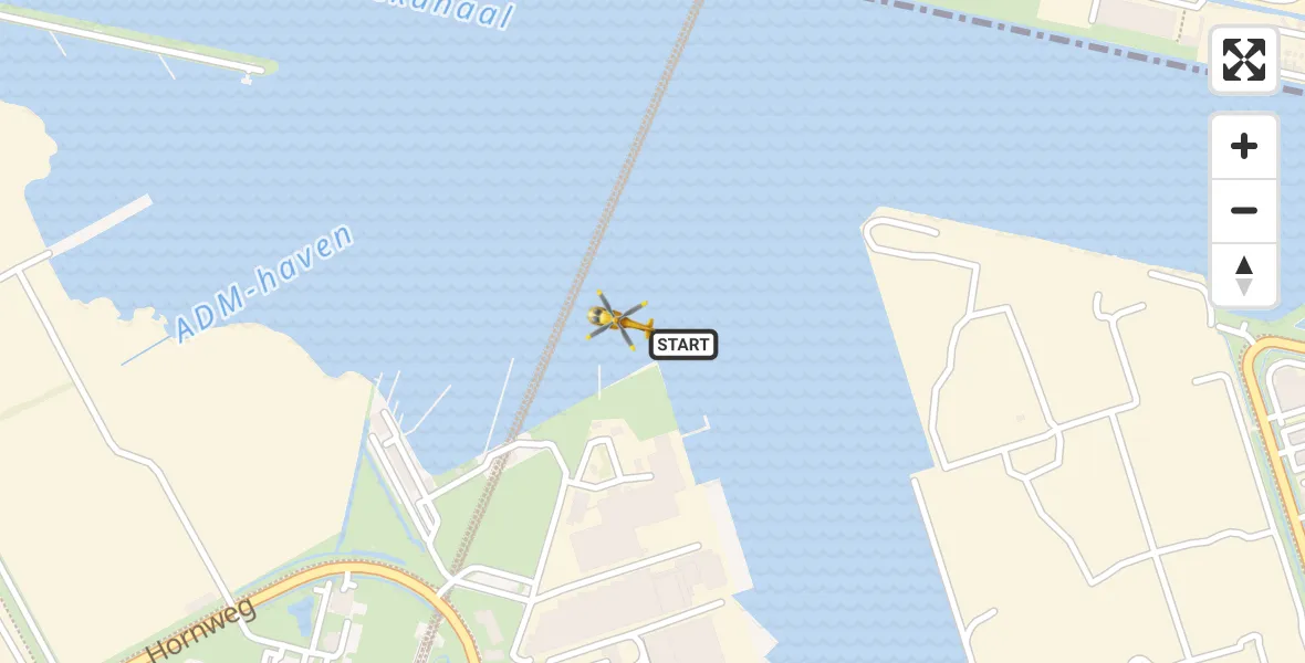 Vluchtroute Traumahelikopter Amsterdam - Amsterdam, 22 mei 2026, 14:35
