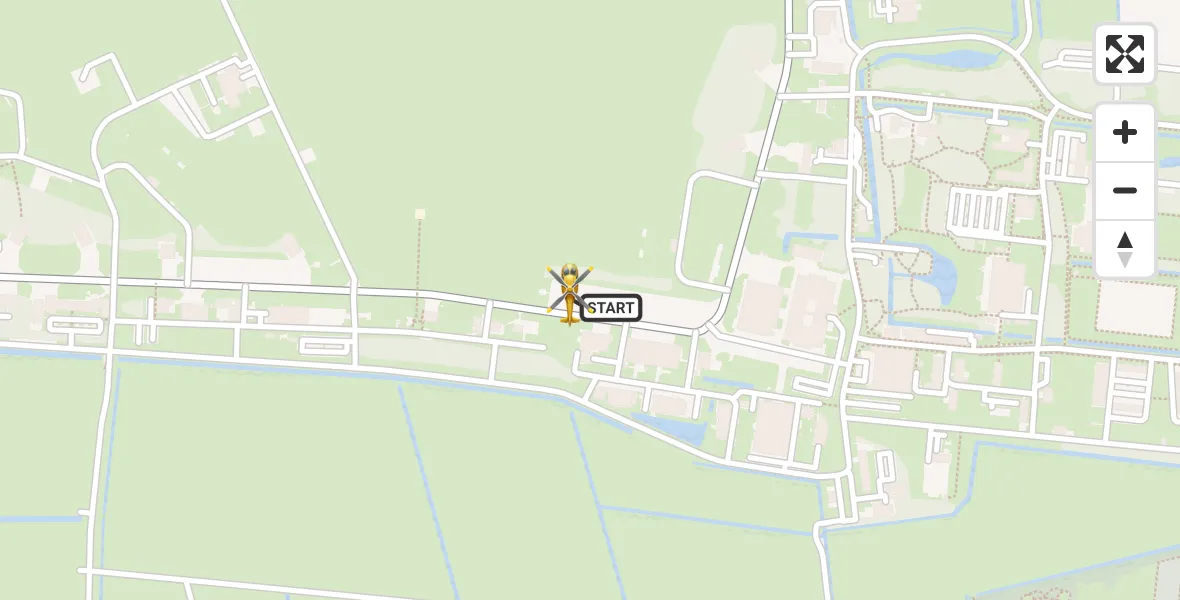Vluchtroute Ambulancehelikopter Vliegbasis Leeuwarden - Vliegbasis Leeuwarden, 22 mei 2026, 17:25