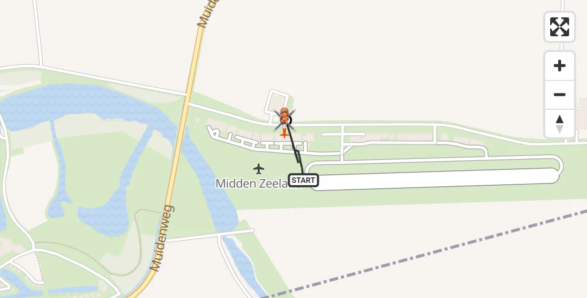 Vluchtroute Kustwachthelikopter Vliegveld Midden-Zeeland - Arnemuiden, 26 mei 2026, 07:57