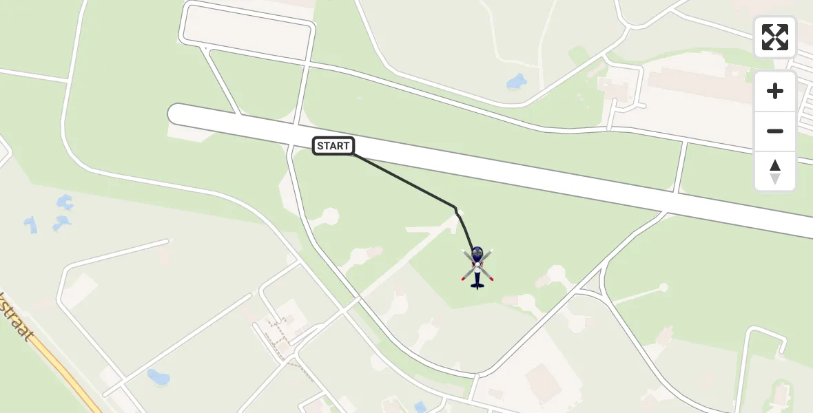 Vluchtroute Politiehelikopter Vliegbasis Gilze Rijen - Vliegbasis Gilze Rijen, 27 mei 2026, 11:26