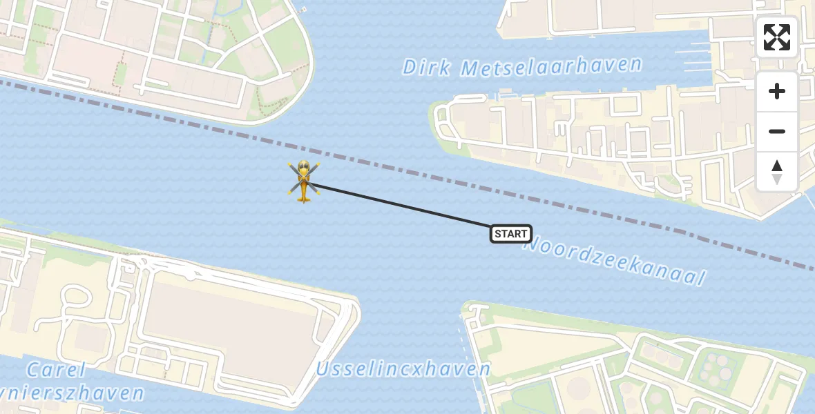 Vluchtroute Traumahelikopter Amsterdam - Amsterdam, 28 mei 2026, 16:52