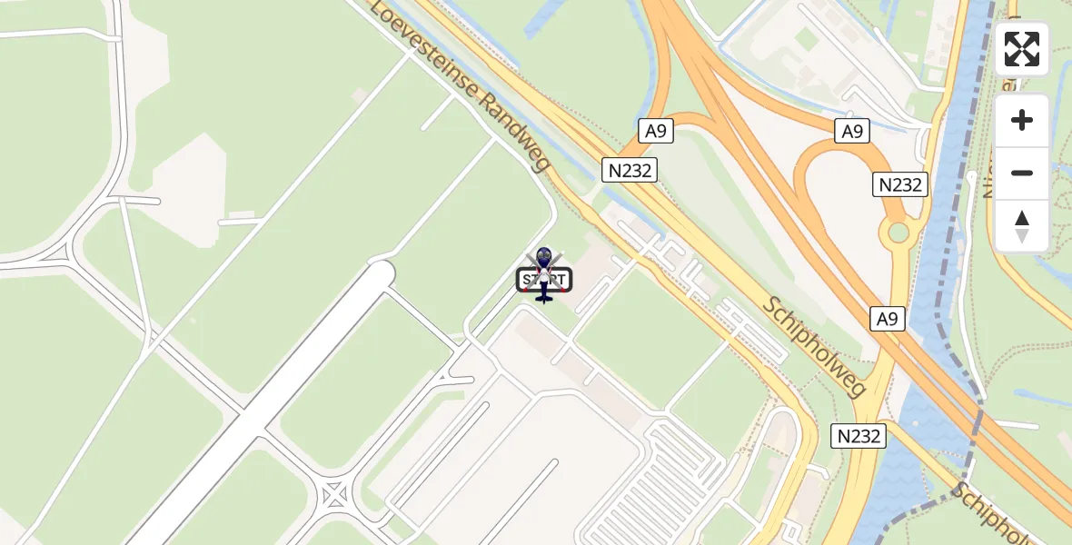 Vluchtroute Politiehelikopter Amsterdam Vliegveld Schiphol - Amsterdam Vliegveld Schiphol, 31 mei 2026, 08:59