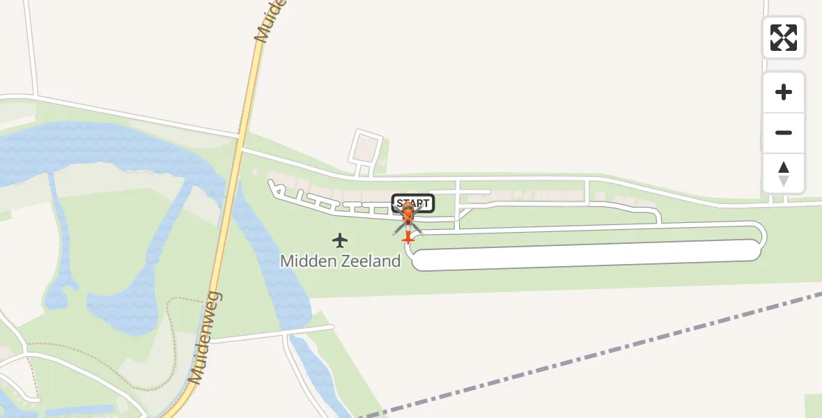 Vluchtroute Kustwachthelikopter Vliegveld Midden-Zeeland - Vliegveld Midden-Zeeland, 01 juni 2026, 10:16