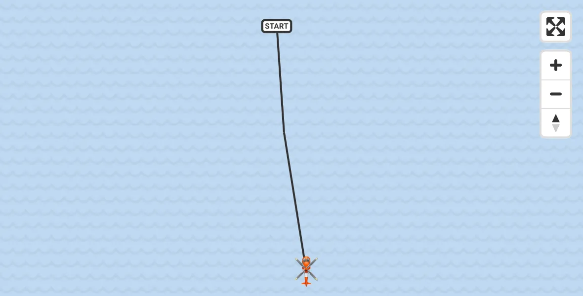 Vluchtroute Kustwachthelikopter Noordzee - Noordzee, 01 juni 2026, 12:59