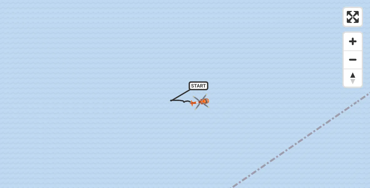 Vluchtroute Kustwachthelikopter Noordzee - Noordzee, 02 juni 2026, 16:26